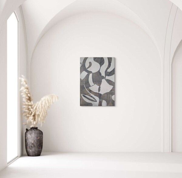 Obraz plenerowy w kolorach piasku – rytm i natura