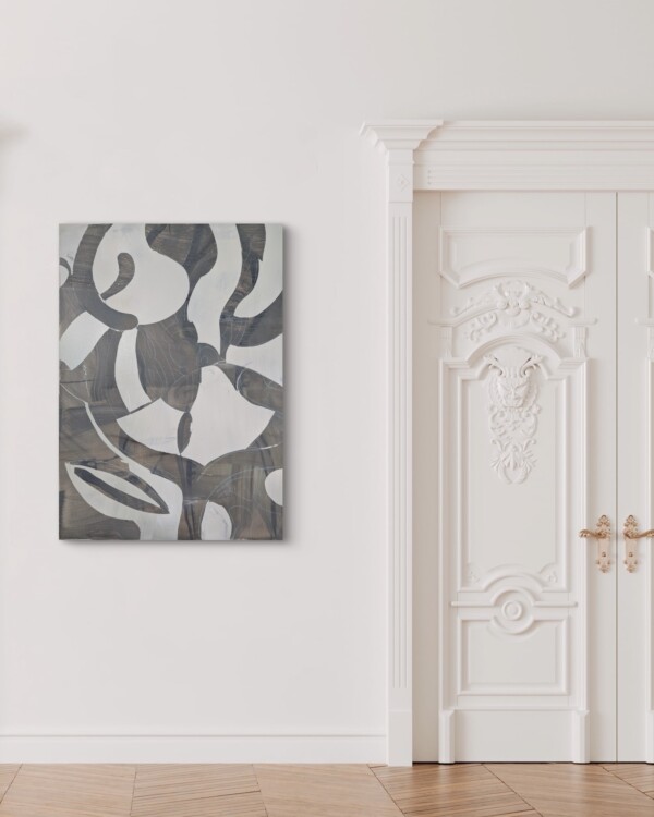 Obraz plenerowy w kolorach piasku – rytm i natura