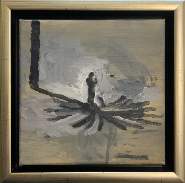 Joanna Błoniarz, Złote światło, Miniatury, akryl na płótnie, 20×20 cm