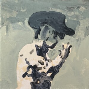 Joanna Błoniarz, Pierwszy Strzał, Miniatury, akryl na płótnie, 20×20 cm