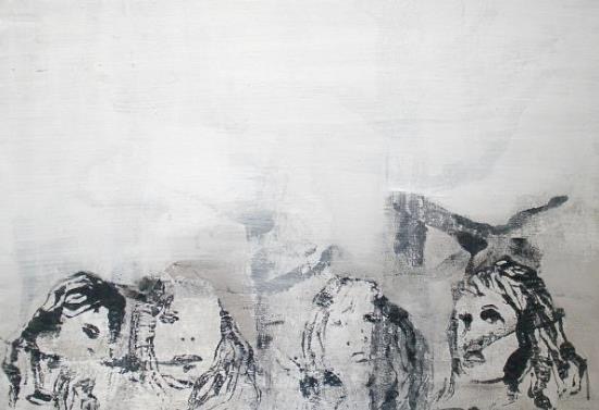 IMG_7170 Joanna Błoniarz, Rushmore, Obrazy procesowe, duży obraz na ścianę, minimalistyczny, 55×80 cm