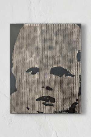 Joanna Błoniarz, Czytając z twarzy, Obrazy procesowe, akryl na płótnie, 80×100 cm