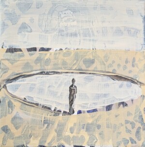 PXL_20260102_122909536_Original Joanna Błoniarz, Światło Perskie – miniatura malarska 20×20 cm, pejzaż, detal, światło perskie