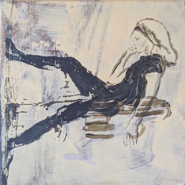 Joanna Błoniarz, Wybierz Brigitte, Miniatury, akryl na płótnie, 20×20 cm