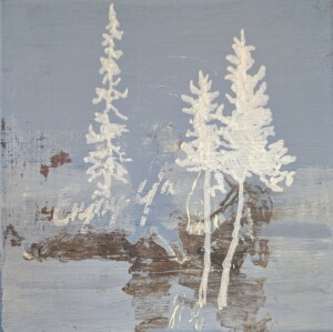 PXL_20260102_122929563_Original Joanna Błoniarz, Pinie, Miniatury, akryl na płótnie, 20×20 cm